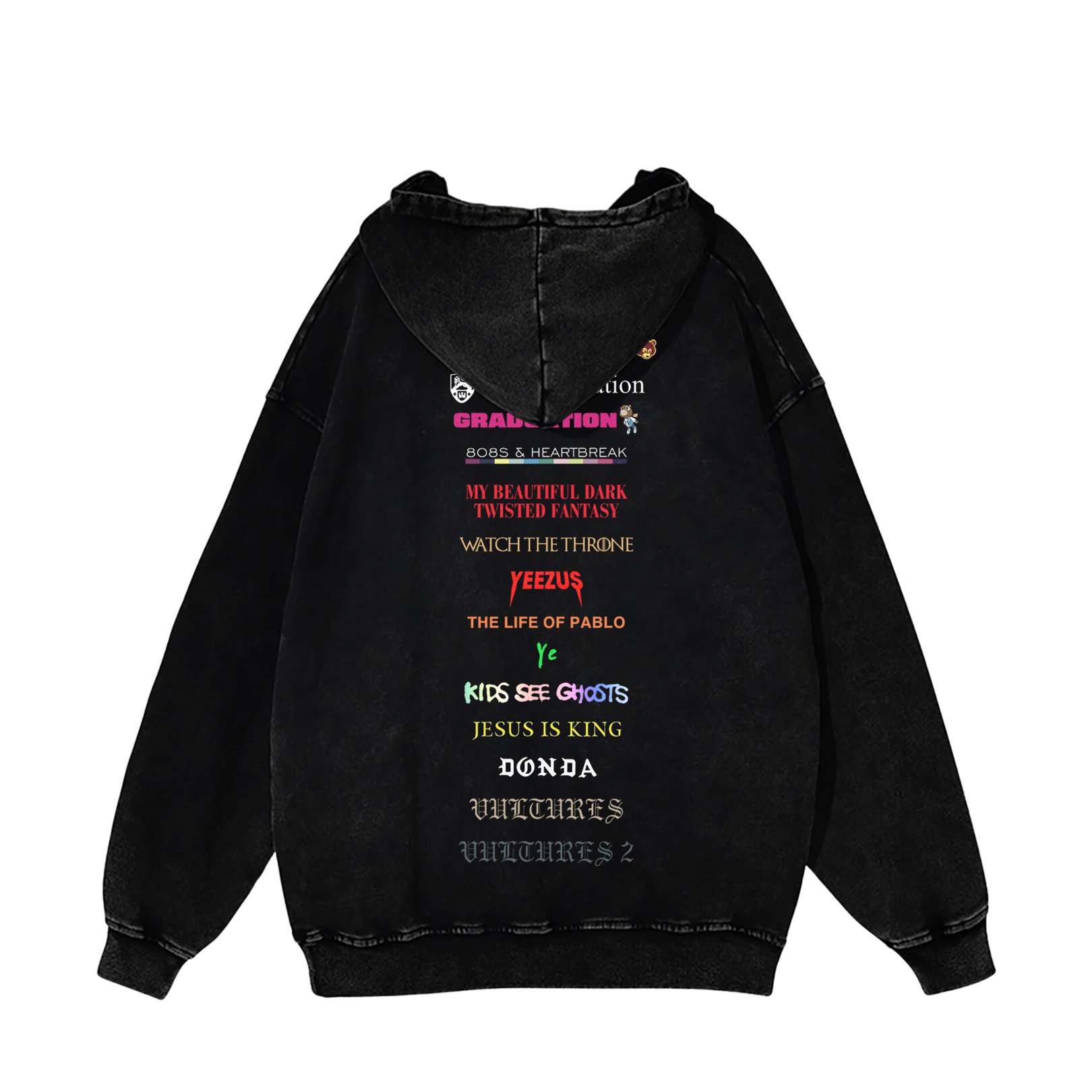 KANYE DISCOGRAPHY HOODIE