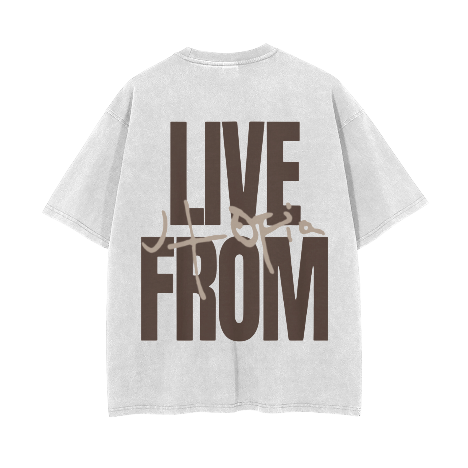 LIVE FROM UTOPIA WHITE TEE