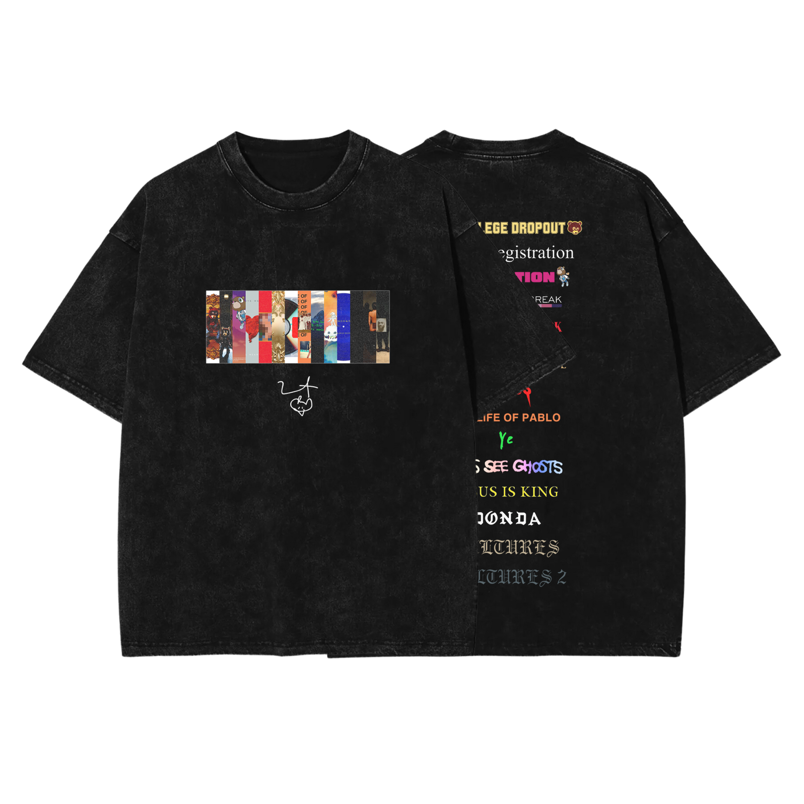 KANYE DISCOGRAPHY VINTAGE TEE