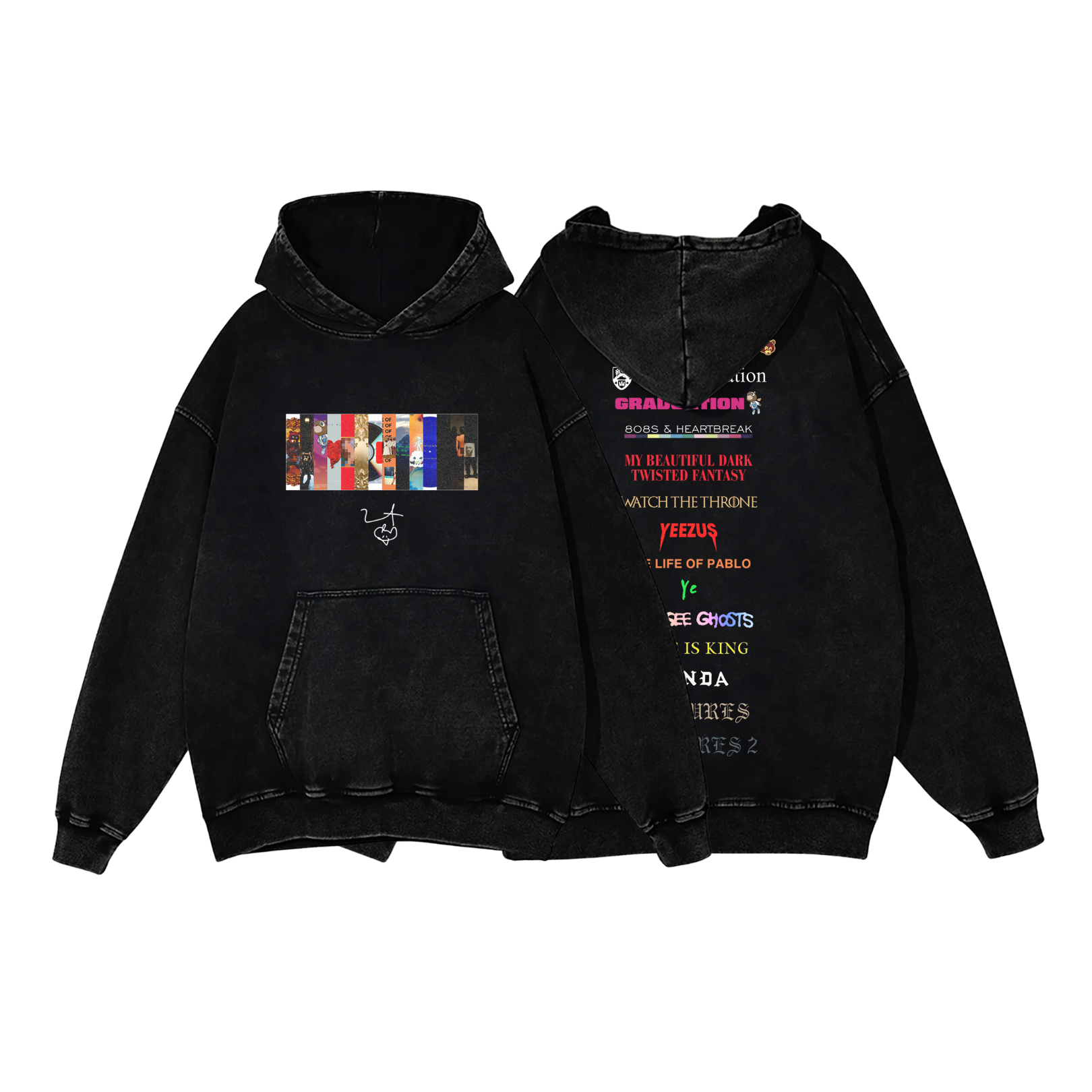 KANYE DISCOGRAPHY HOODIE